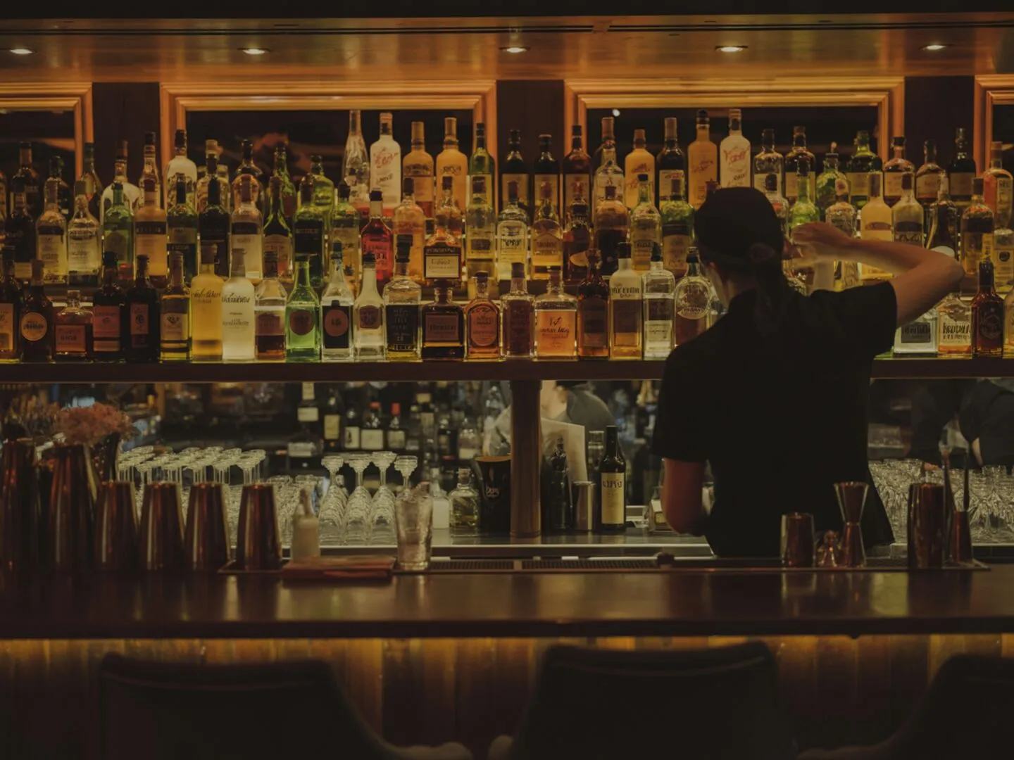 Interior Bar at House of Legends Elegant Atmosphere at House of Legends Mediterranean restaurant and lounge in Encino