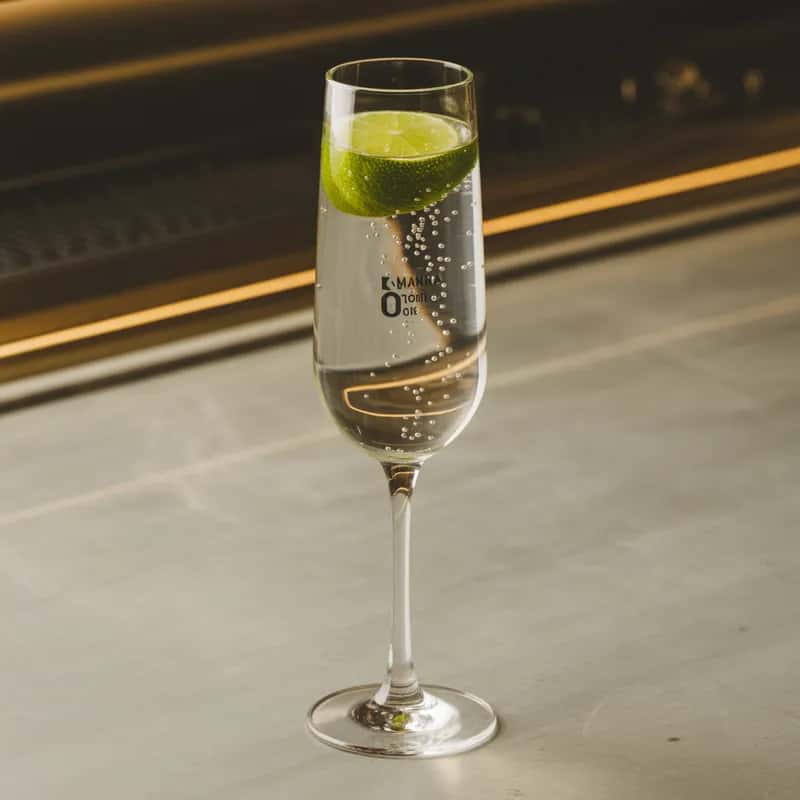 Botanical Kanna Micro Menu Image Micro-Dose Kanna Tonic - Gentle kanna microdose with sparkling water and lime.