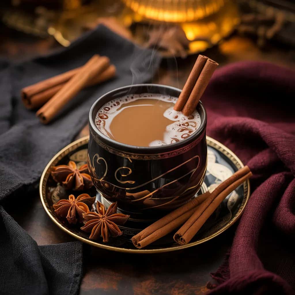 Botanical Kava Chai Menu Image Kava Chai - Warming spiced chai with kava infusion.