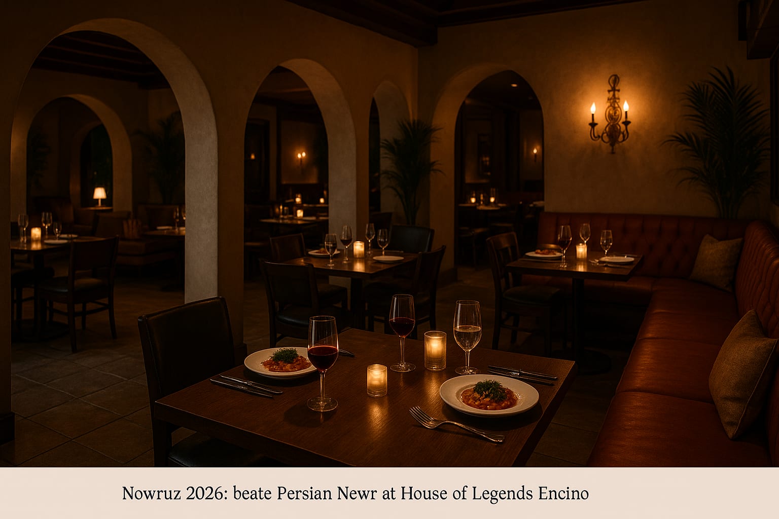 Nowruz 2026 Persian New Year Celebration Encino Hero AI 1773695657495 at House of Legends Beautiful Haft-Sin table setup for Nowruz with traditional items and spring flowers at House of Legends