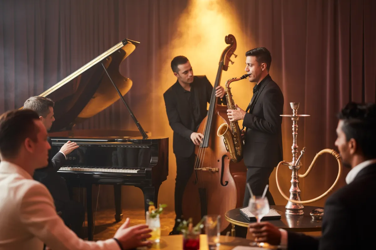 Jazz Trio Night Event Photography Private events at House of Legends Mediterranean Lounge